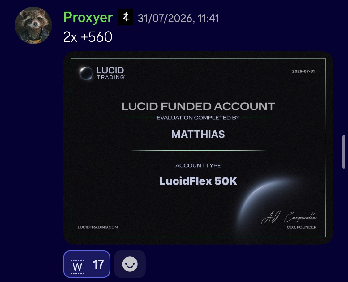 Matthias, $50K funded account
