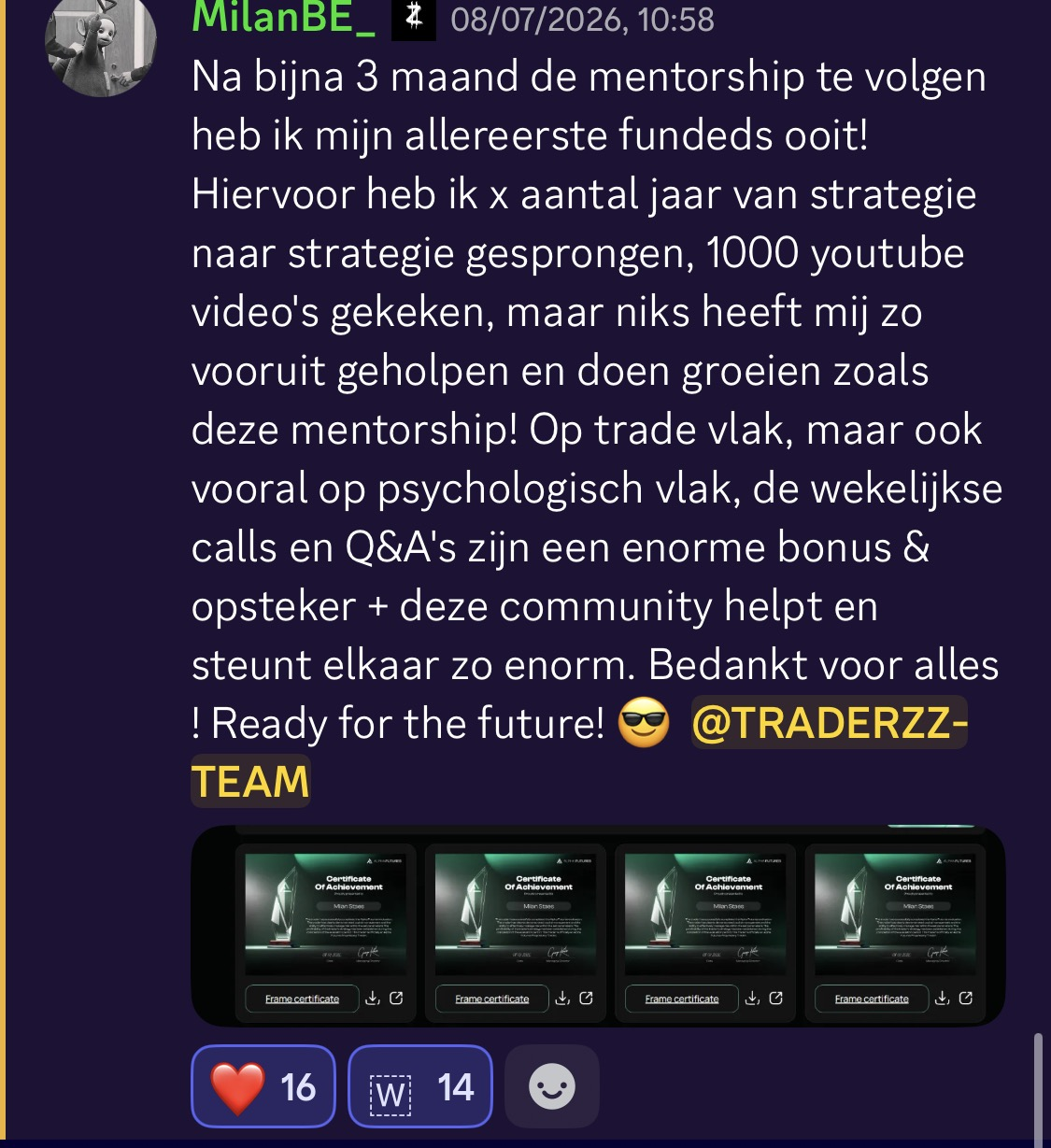 Milan, eerste funded accounts